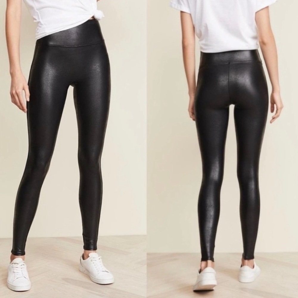 Spanx Faux Leather Leggings Large